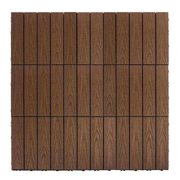 NewTechWood UltraShield Naturale 1 ft. x 1 ft. Quick Deck NewTechWood UltraShield Naturale 1 ft. x 1 ft. Quick Deck