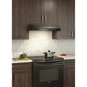 AR1 Series 30 in. 270 Max Blower CFM 4-Way Convertible Under-Cabinet Range Hood with Light in Black