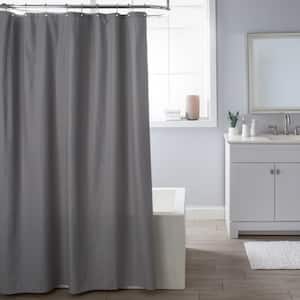 70 in. x 72 in. Grey Delano Polyester Shower Liner