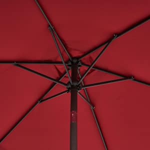 7.5 ft. Steel Market Tilt Patio Umbrella in Chili Red