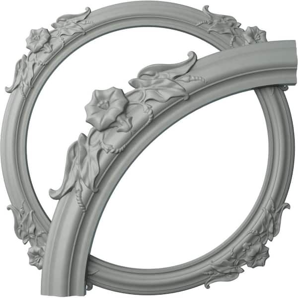 Ekena Millwork 2 .4 ft. Flower Ceiling Ring Kit