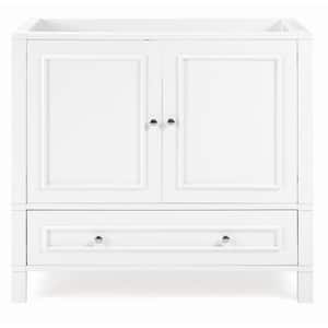 Williamsburg 36 in. W x 21 in. D x 34 in. H Bath Vanity Cabinet without Top in White