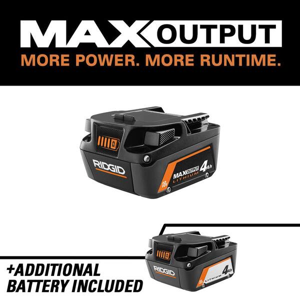 RIDGID 18V Lithium-Ion Max Output 4.0 
