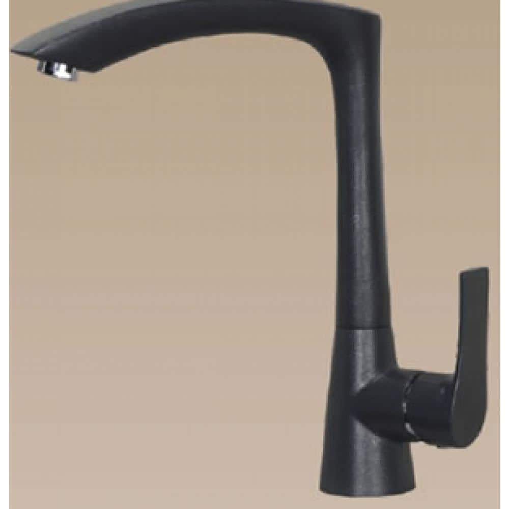 Single Handle Deck Mounted Standard Kitchen Faucet with Deckplate Included 