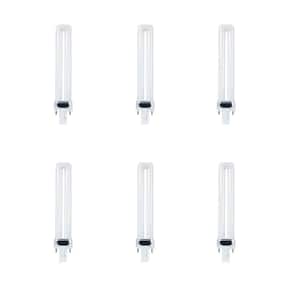 9W Equivalent PL CFLNI Twin Tube 2-Pin Plug-in G23 Base Compact Fluorescent CFL Light Bulb, Soft White 2700K (6-Pack)