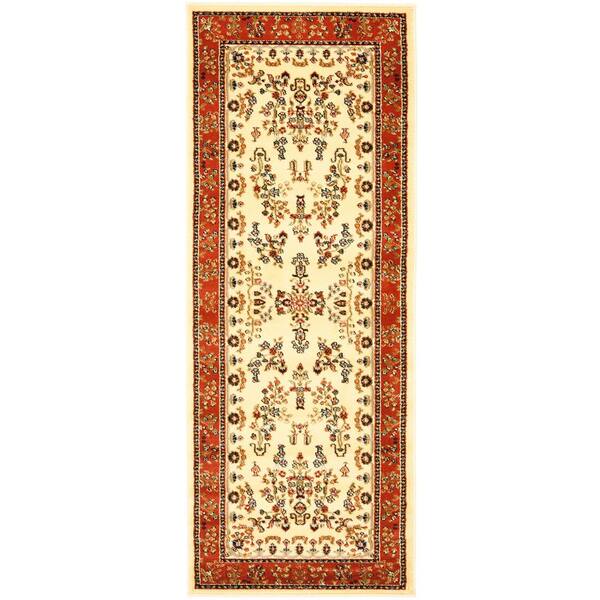 Lyndhurst 2 x 20 Ivory/Rust Persian Runner Rug