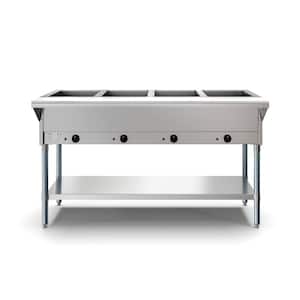 21 Qt. Stainless Steel Buffet Server with 4-Serving Sections