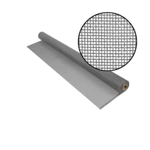 72 in. x 100 ft. Silvergray Fiberglass Screen 20x20 Mesh Screen Roll