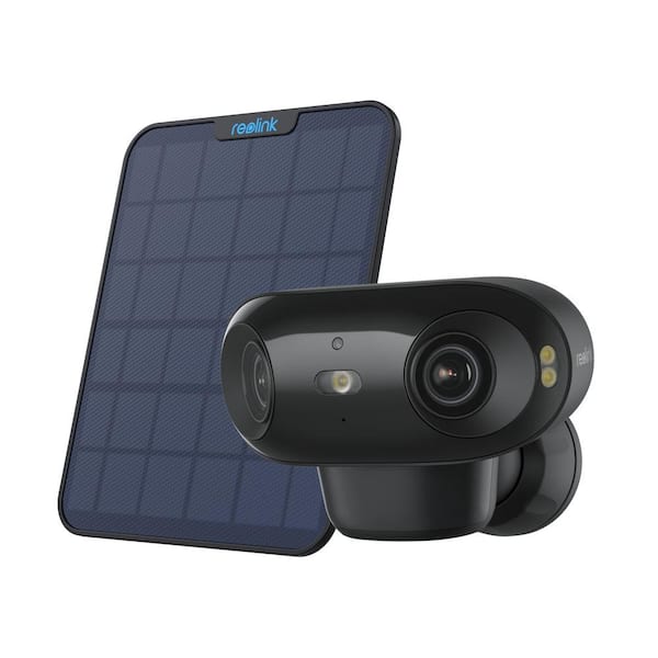 Argus 4 advanced Series B740X 4K/8MP Wireless Dual Lens Battery Camera with 6W Solar Panel and 64GB microSD Card - Black