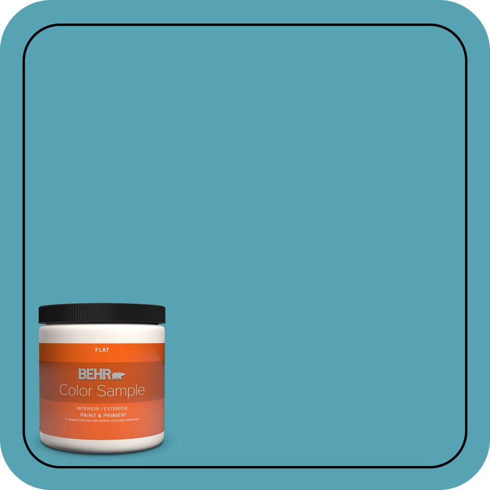 8 oz. #M470-5 Explorer Blue Flat Interior/Exterior Paint & Primer Color Sample price history on PriceWatchPro