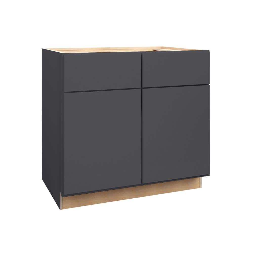 Hargrove 36 in. W x 24 in. D x 34.5 in. H Assembled Plywood Sink Base Kitch
