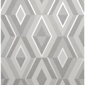 Shard Stone Geometric 20.5 in. x 33 ft. Unpasted Peelable Paper Wallaper