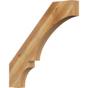 4''W x 36''D x 36''H Balboa Rough Sawn Knee Brace, Western Red Cedar