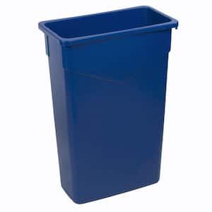 TrimLine 23 Gal. Blue Rectangular Trash Can (4-Pack)