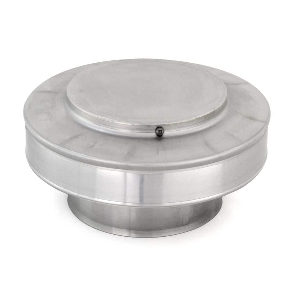 Active Ventilation 5 in. Dia Aluminum Vent Pipe Cap in Mill Finish
