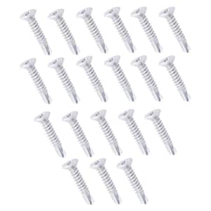 #14 x 1 in. Flat Head Self-Drlng Screw  (20-Pack)