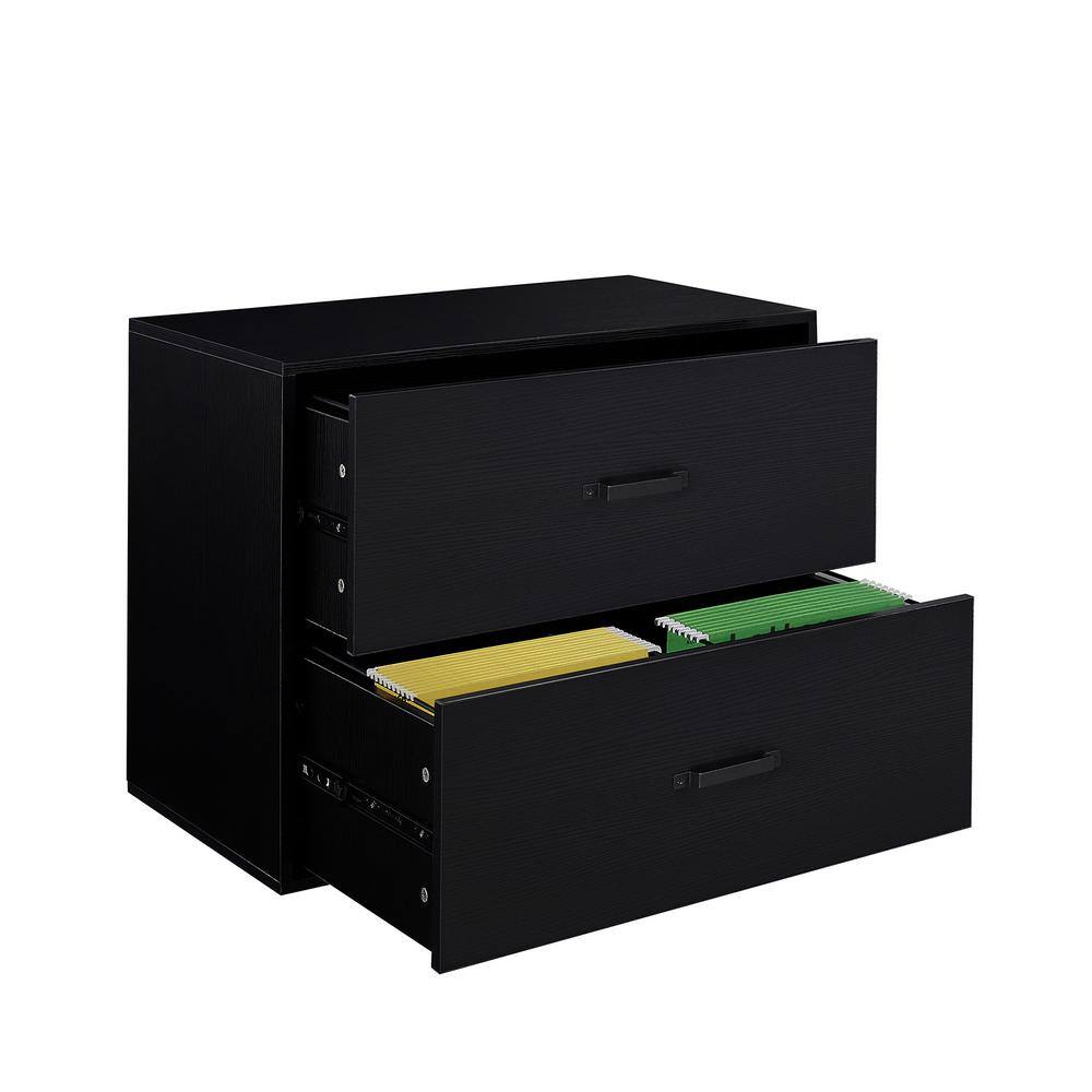 Insignia - 2-Drawer File Cabinet - Dark Oak