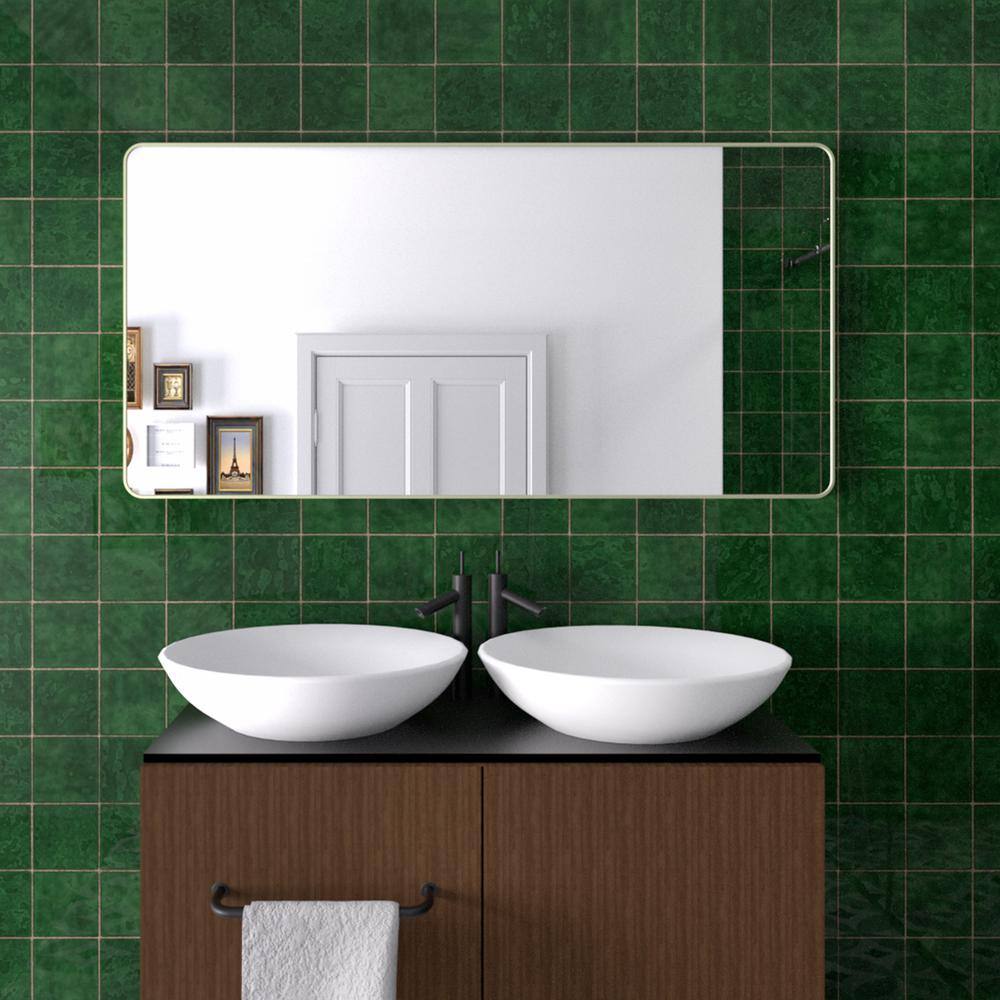 Hermitage Bath Cosy 72 in. W x 36 in. H Rectangular Framed Wall ...