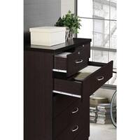 7-Drawer 48 in. H x 31.5 in. W x 18 in. D Chest of Drawer in Chocolate
