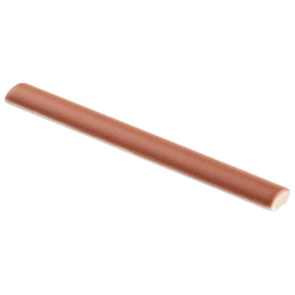 Stacy Garcia Avento Clay Terracotta 0.47 in. x 4.64 in. Matte Ceramic Bullnose Wall Tile (0.01 sq. ft. / Each)