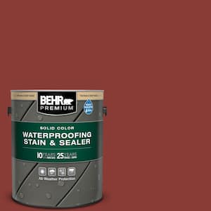 1 gal. #PPF-30 Deep Terra Cotta Solid Color Waterproofing Exterior Wood Stain and Sealer