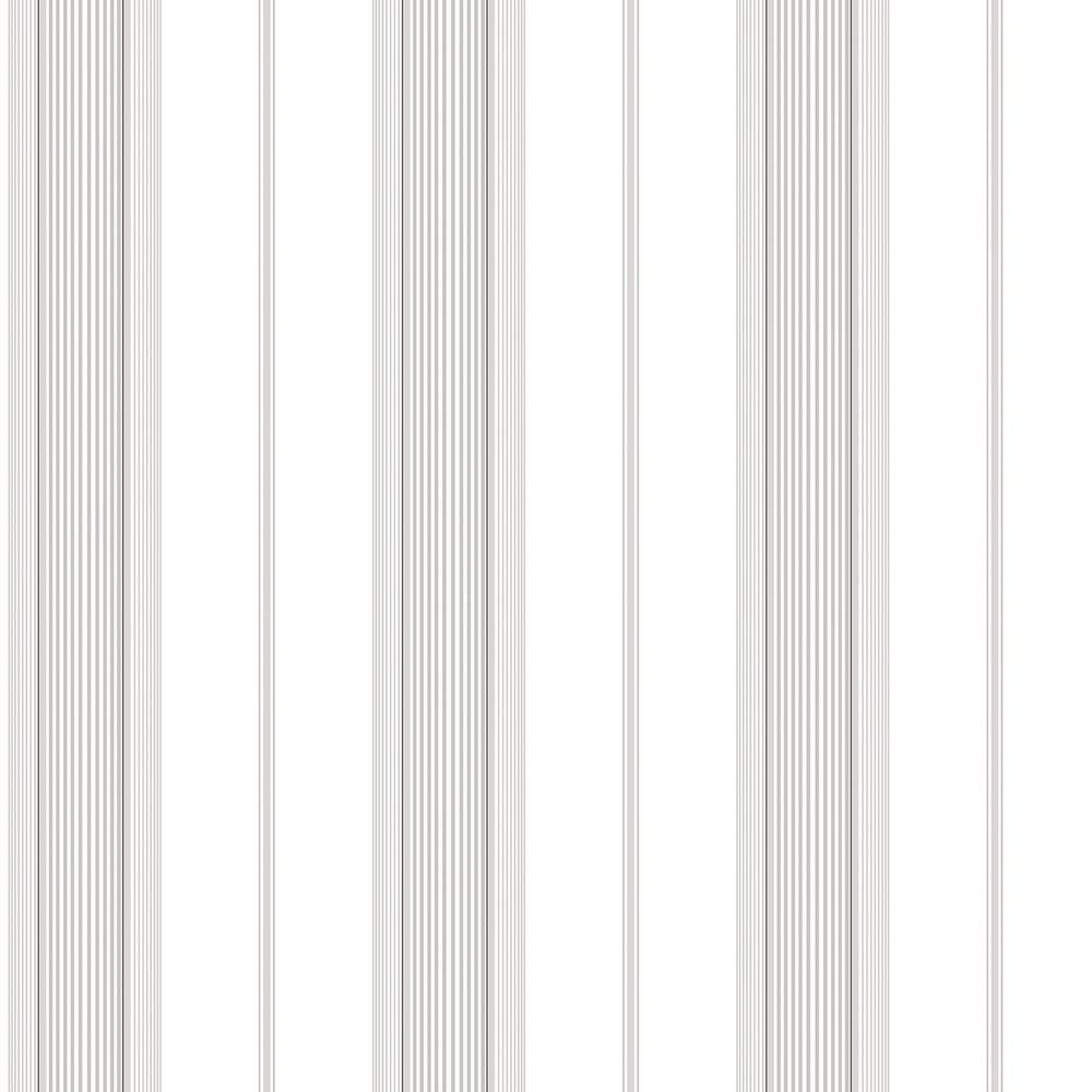Smart Stripes 3 Grey/White Slim Stripe Vinyl on Non-Woven Non-Pasted Wallpa