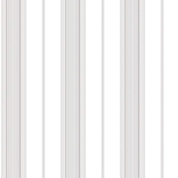 Unbranded Smart Stripes 3 Grey/White Slim Stripe Vinyl on Non-Woven Non-Pasted Wallpaper Sample