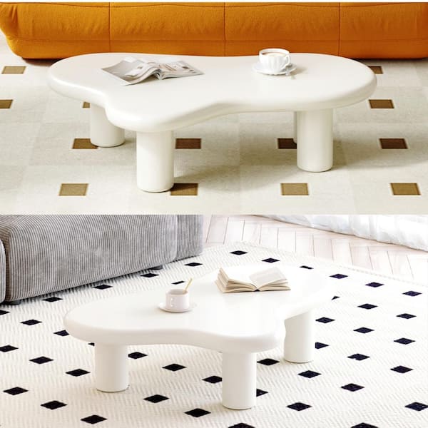 Magic Home 47 in. Irregular Cloud Cocktail Coffee Table Low Magic Home 47 in. Irregular Cloud Cocktail Coffee Table Low