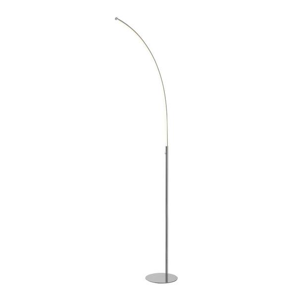 Lavish Home 65 In. Tall Black Standard Modern Floor Lamp Light With Linen Shade And LED Bulb 72 LMP FL 1   The Home Depot - View #2