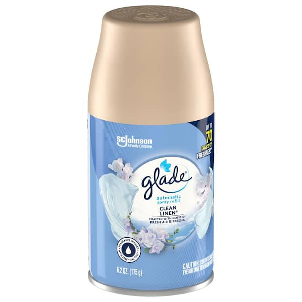 Glade Combo 6.2 oz. Clean Linen Automatic Air Freshener Refill (4-Count)  2-Pack 310909 - The Home Depot