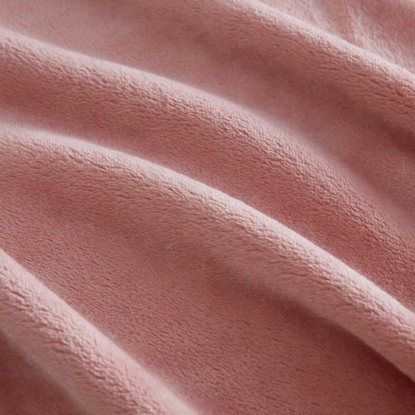 MARTHA STEWART The Bedford Collection 1-Piece Pink Clay Plush