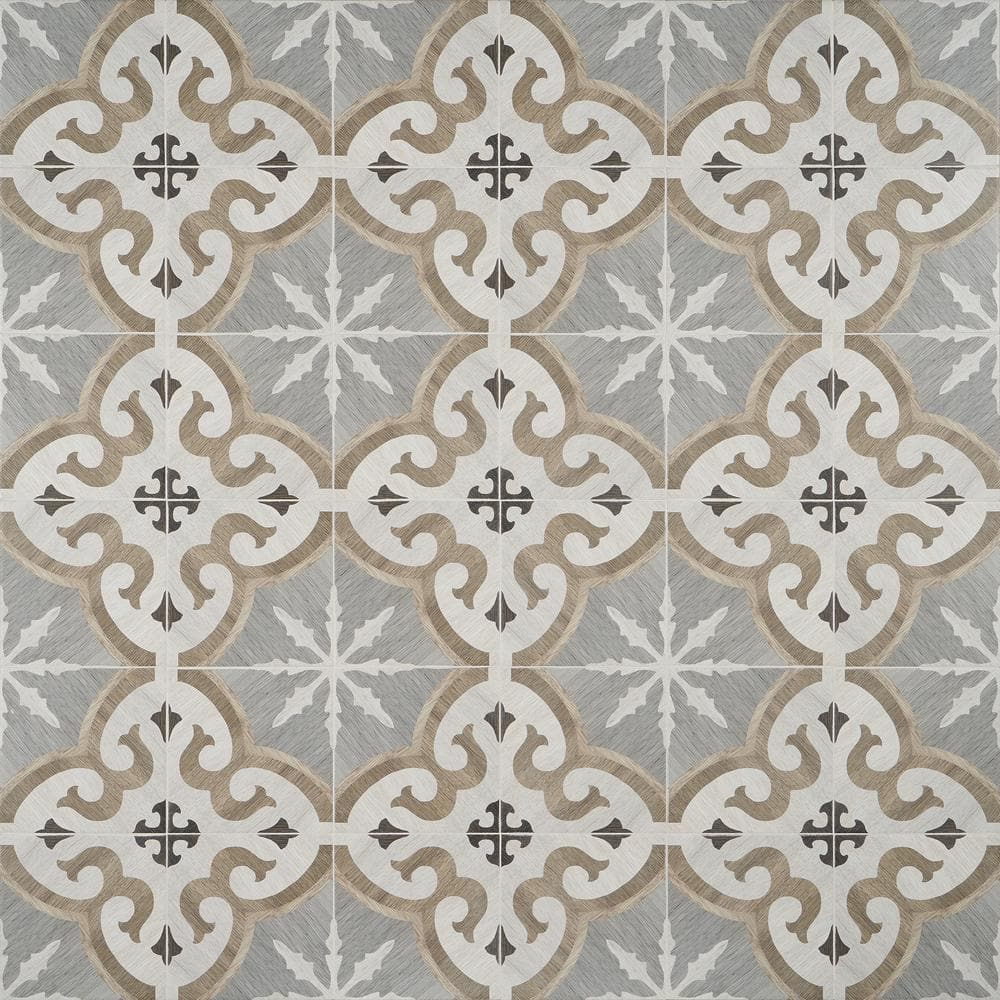 Ventura Briar 8" x 8" Multicolor Matte Porcelain Tile