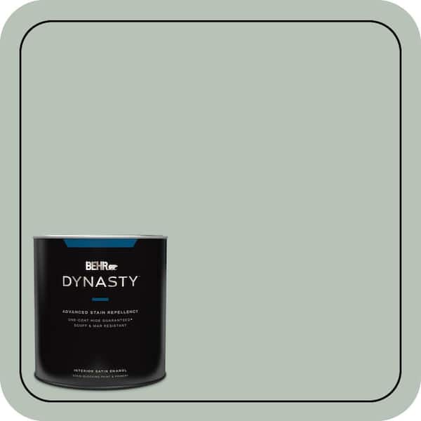BEHR DYNASTY 1 qt. #MQ6-18 Recycled Glass One-Coat Hide Satin Enamel Stain-Blocking Interior Paint and Primer