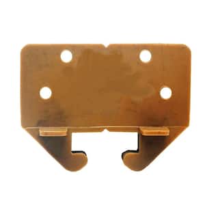 1.6 in. Brown Plastic Drawer Track Guide (2-Pack)