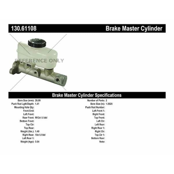 Centric Parts Brake Master Cylinder 1996-1998 Ford Mustang