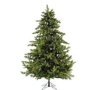12 ft. Pre-Lit Woodside Pine Artificial Christmas Tree with Clear Smart Lighting and EZ Connect