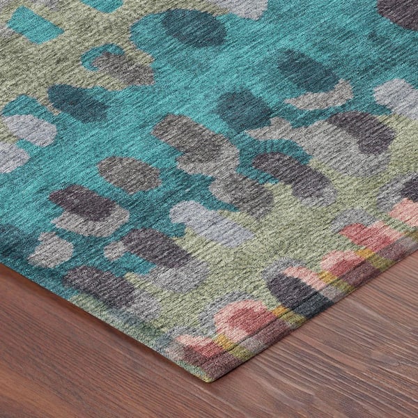 Chantille Machine Washable Indoor/Outdoor Abstract ACN2529 Blush 5 ft. x 7 ft. 6 in. Area Rug