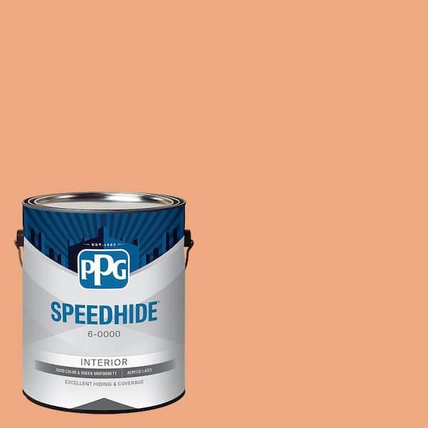 SPEEDHIDE 1 gal. PPG1198-4 Orange Liqueur Eggshell Interior Paint