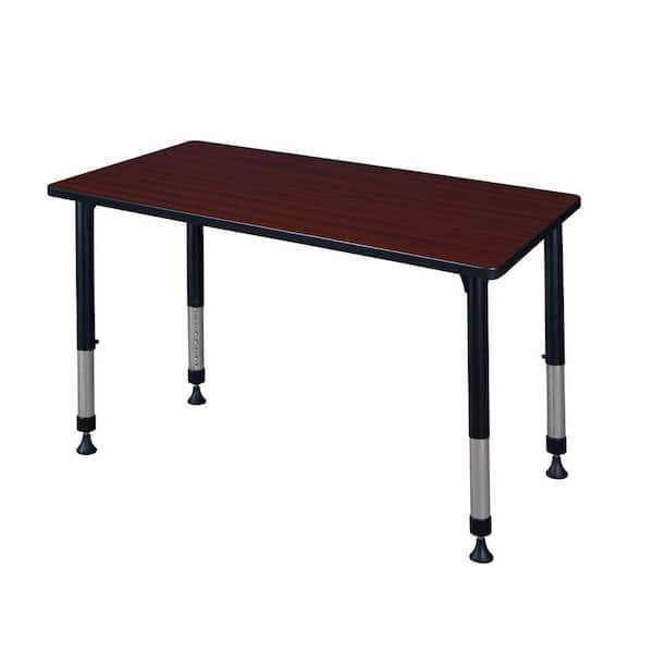 Regency Rumel 48 in. x 24 in. Mahogany Height Adjustable Classroom Table