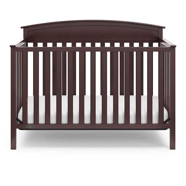 Graco Benton Espresso 4 In 1 Convertible Crib 04530 219 The Home Depot