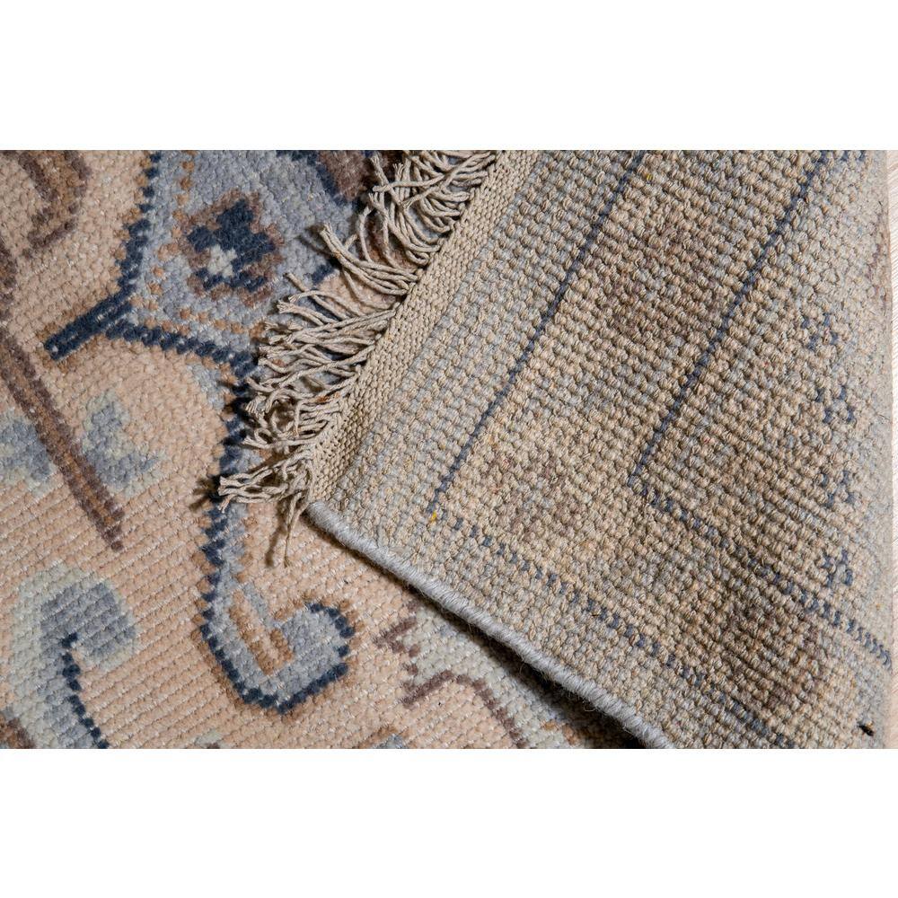 Blue Hand-Knotted Wool 6' x 9' Oriental Area Rug