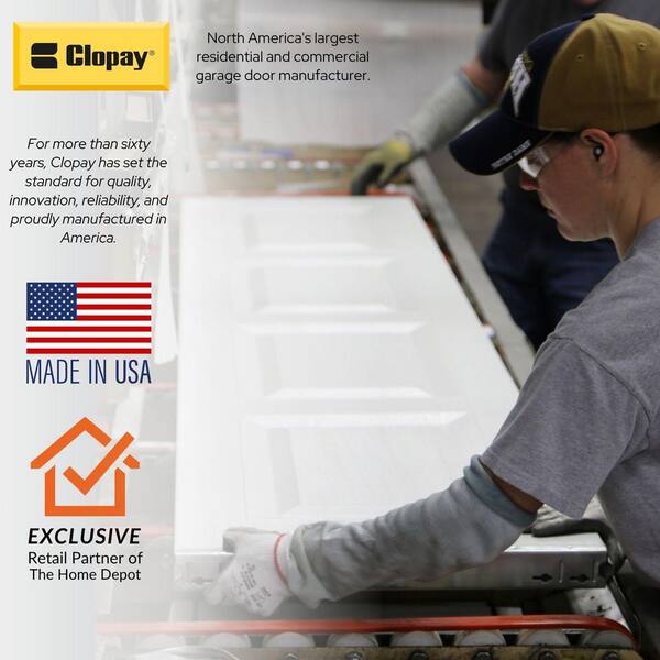 Clopay Bridgeport Steel Narrow Panel 8ft x 7ft Insulated 18.4 R