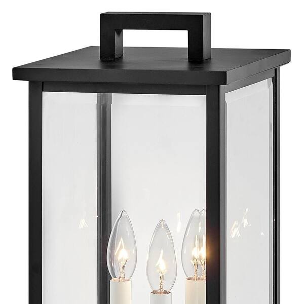 HINKLEY - Weymouth 3-Light Black Pier Mount