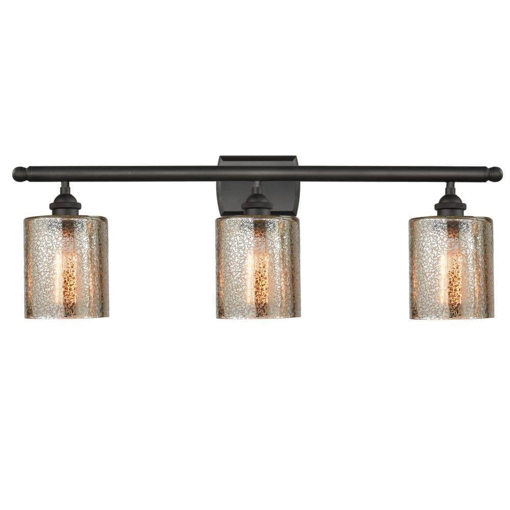 Innovations Cobbleskill 26 in. 3Light Oil Rubbed Bronze Vanity Light