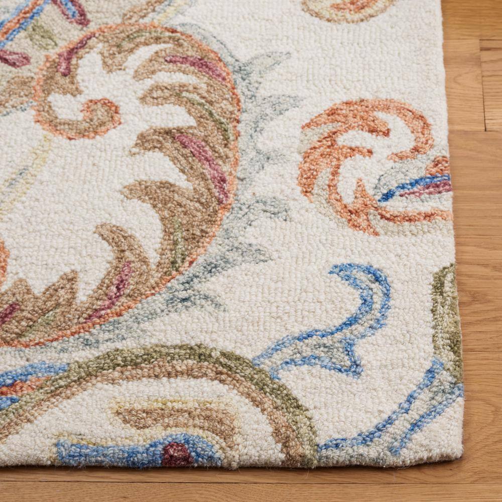 Ivory Elegance Hand-Tufted Wool 4' x 6' Rectangular Area Rug