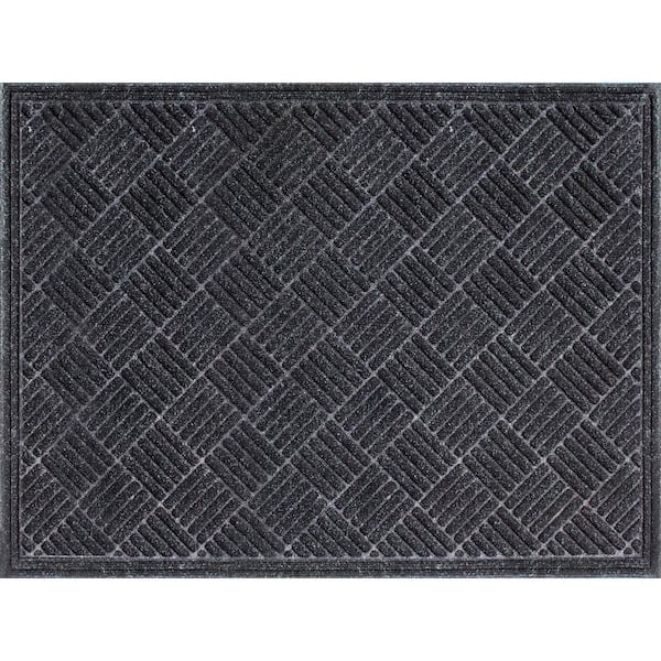 TrafficMaster Parquet Charcoal 36 in. x 48 in. Door Mat