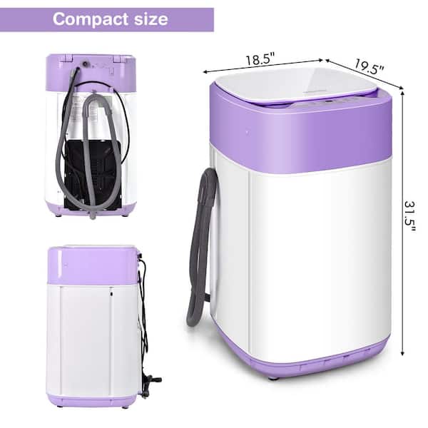  Portable Washing Machine, Portable Washer,8L, Mini Washing  Machine, Foldable,Small Washer for Baby Clothes, Underwear or Small Items,  Camping&Travel Laundry, Small Size MacLehose（purple） : Appliances