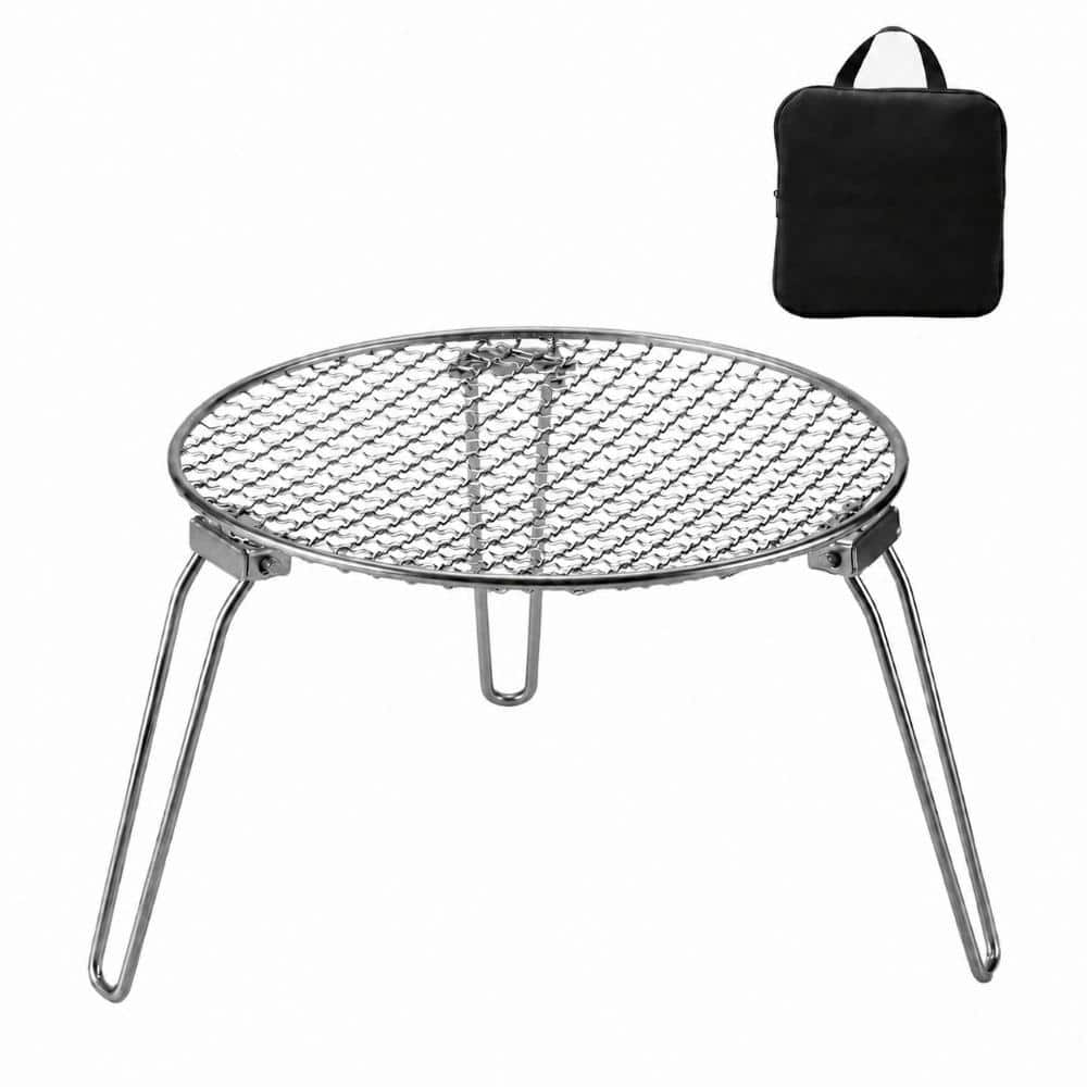 304 Stainless Steel Folding Camping Grill Grate Portable Campfire Rack with Carrying Bag for Backpacking Hiking price history on PriceWatchPro