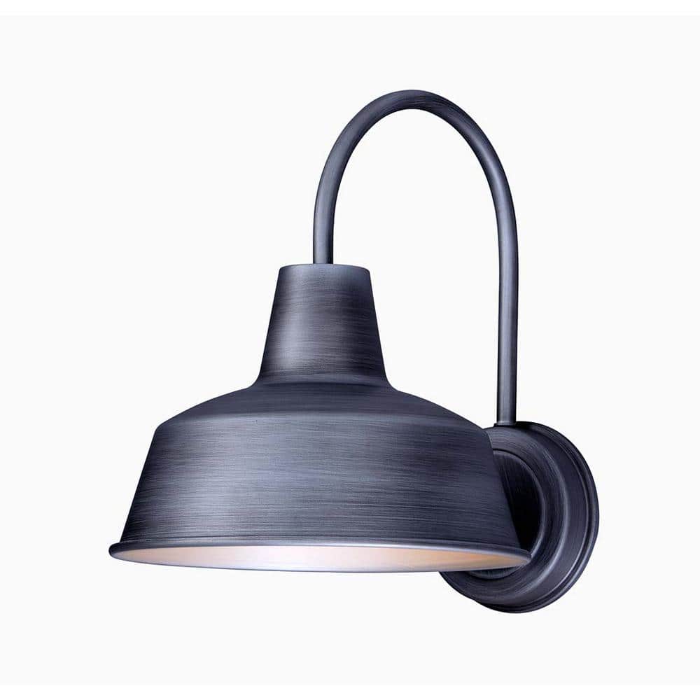 Pier M 8.25 in. W 1-Light Weathered Zinc Outdoor Wall Lantern Sconce price history on PriceWatchPro