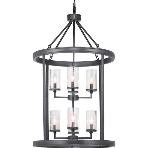 Progress Lighting Gresham 8-Light Graphite Pendant